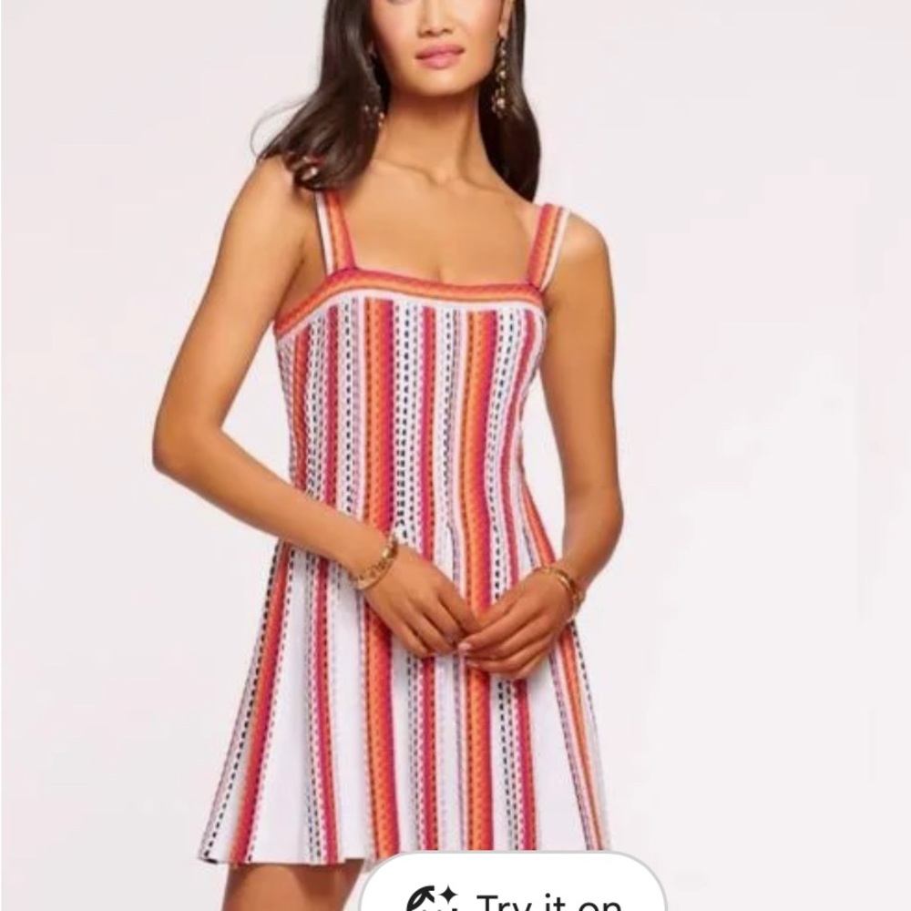 Ramy Brook Multicolor Crochet Dress